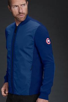 Ropa Canada Goose Hombre Mexico - WindBridge Suéteres Azules Oscuro FQ9341786